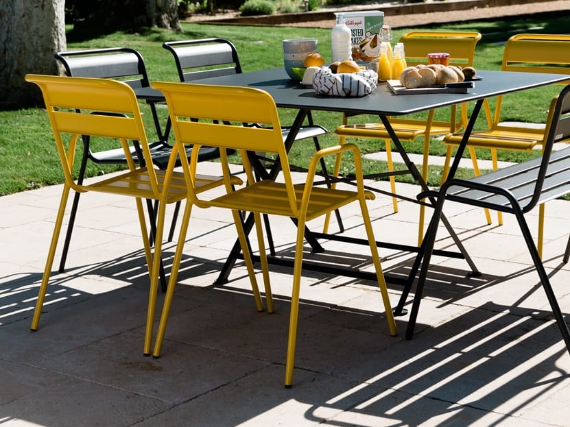 Стальной штабелируемый садовый стул с подлокотниками Fermob Monceau ARCH-00013298 - Вид №3