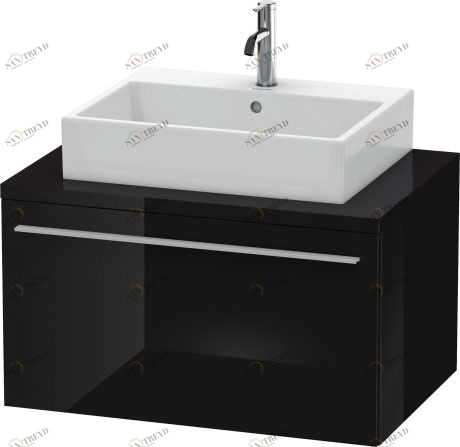 XL541204040 X-Large Тумбочка для консоли Черный глянцевый лак Duravit