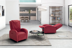 Массажно-Расслабляющие Кресло Lift 2 Motori Shiatsu Mf450 Spaziorelaxitalia  Viola