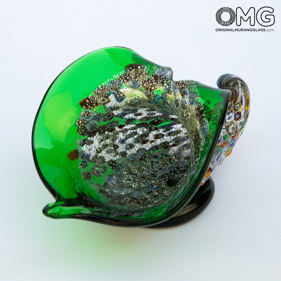 3390 ORIGINALMURANOGLASS Ваза Рог Изобилия - муранское стекло OMG 25 см  - Вид №1