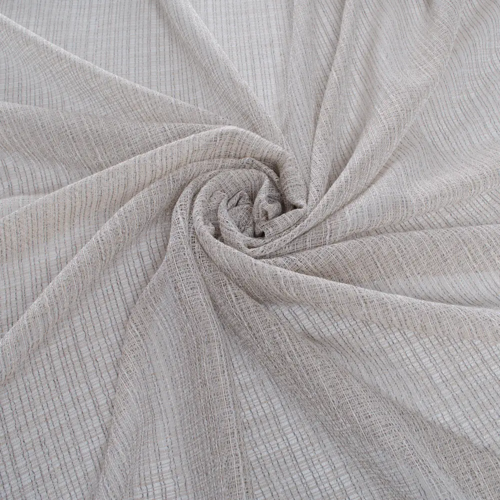 Тюль MIAMOZA бежевый на шторной ленте 300x295 см 88054292 STLM-1046060 - Вид №4