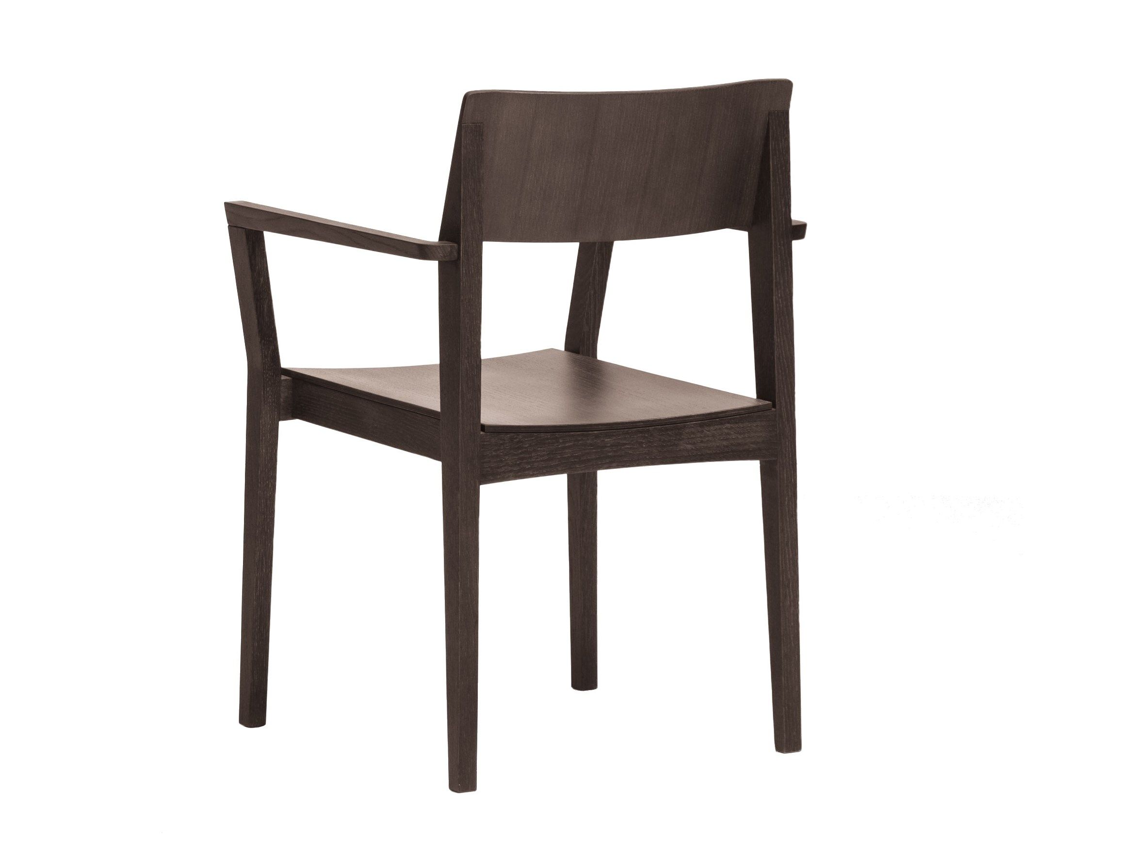 Деревянный штабелируемый стул с подлокотниками PIAVAL ELSA-Contract ARCH-00131839 - Вид №1