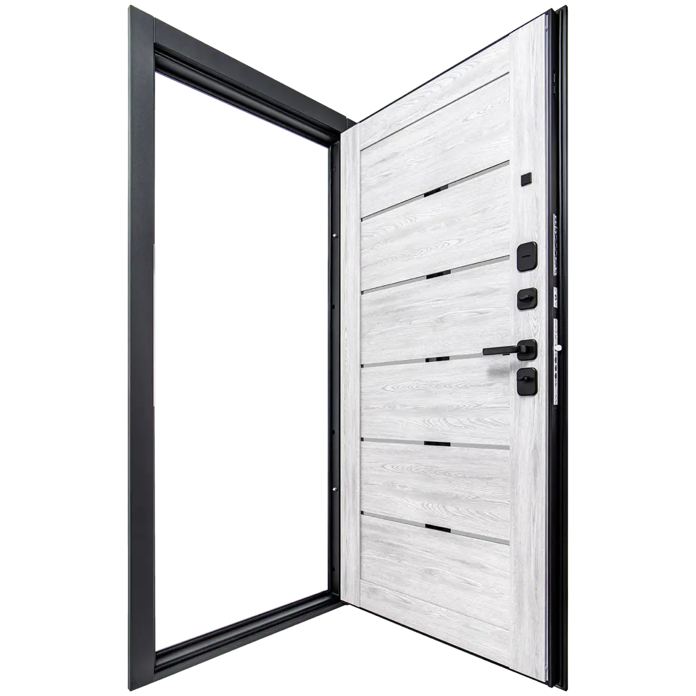 Дверь входная металлическая Луна 88x205 см правая нордик грей PORTIKA STLM-2144652 - Вид №5