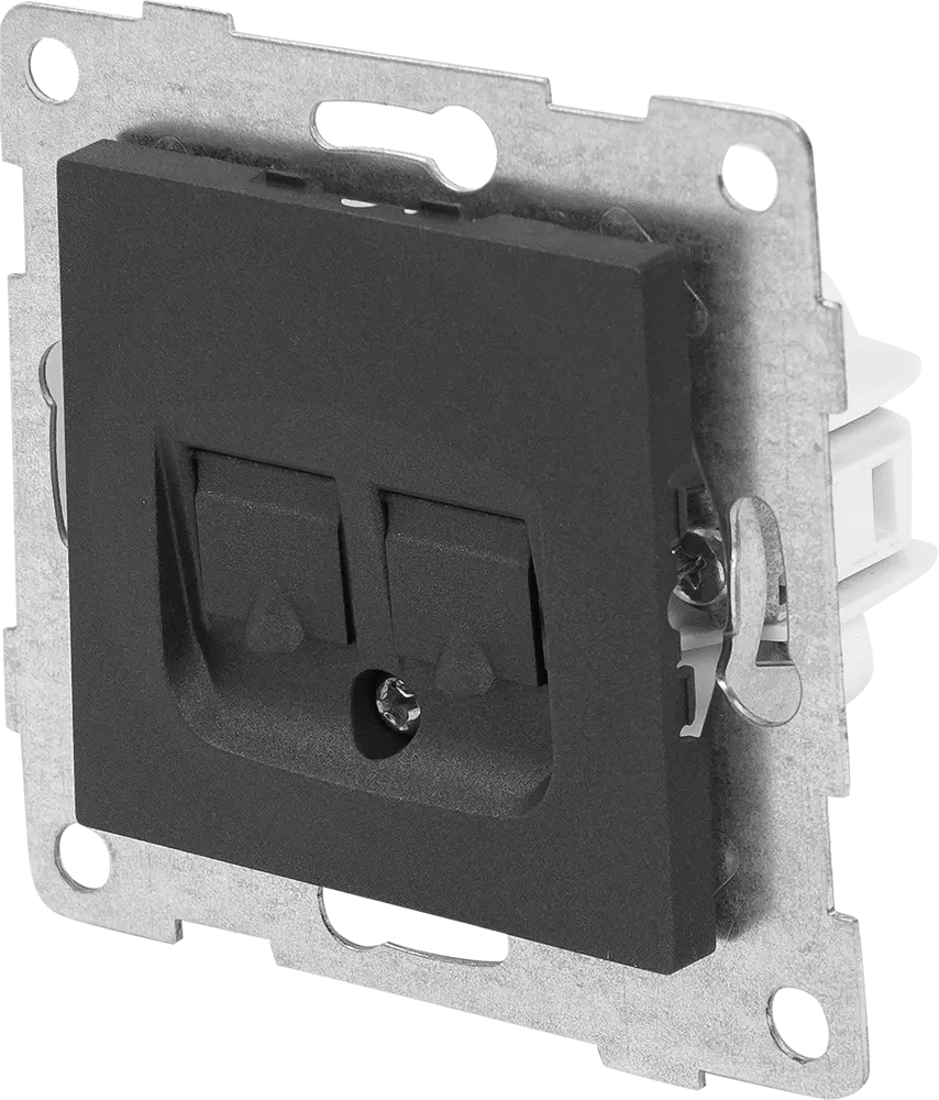 Сетевая розетка GUSI Electric для интернета в графитовом корпусе 83864451