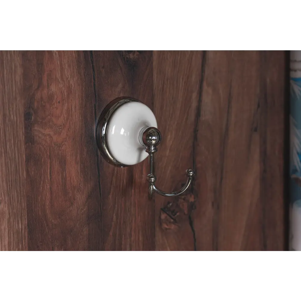 Крючок двухрожковый Brissen Aster цвет хром белый STLM-2113636 - Вид №6