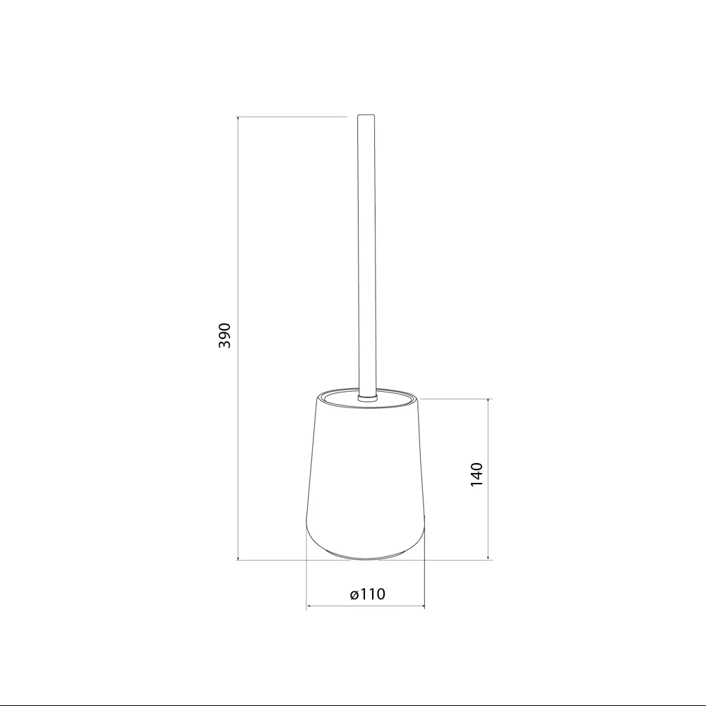 89380303 Ёршик для унитаза Iddis Rich Black LMRBC00i47 керамика цвет черный STLM-1570745 - Вид №3