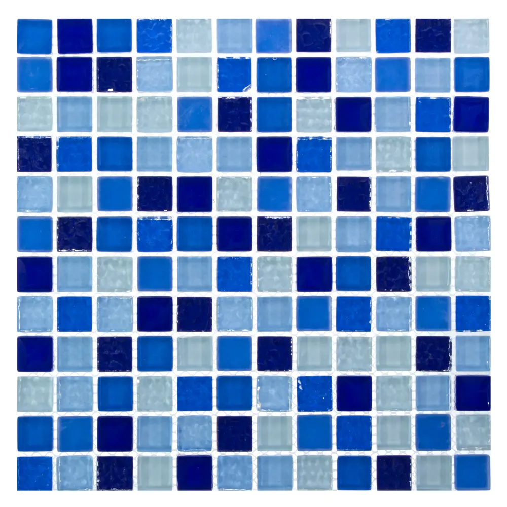 Мозаика Seed Decorative Materialco, LTD микс, 30х30 см , стекло, цвет голубой Santreyd STLM-2073201