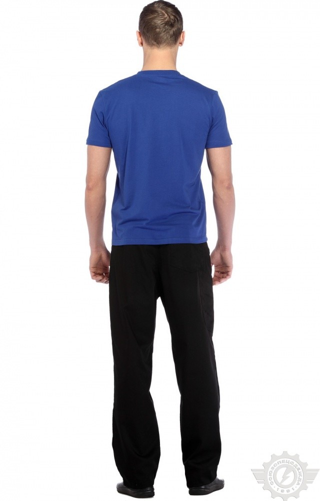 61089 Футболка "Престиж" василек  Одежда для официантов  размер XXL (54) Спецодежда  - Вид №9