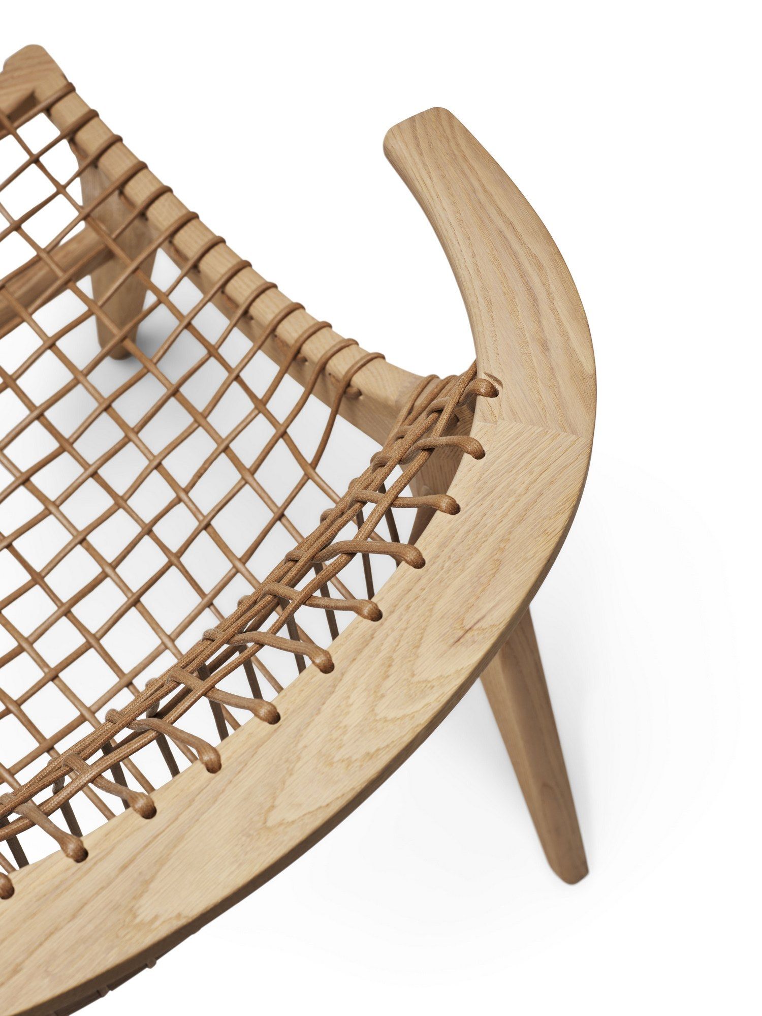 Стул из дуба и плетеной веревки Knoll Klismos ARCH-00078056 - Вид №2