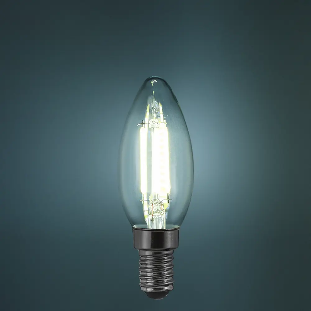 Лампа светодиодная Osram В E14 220/240 В 4 Вт свеча 470 лм холодный белый свет 85306984 STLM-2201726  - Вид №2