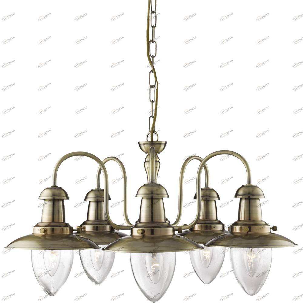 Люстра дизайнерская Hats бронза A5518LM-5AB ARTE LAMP ДИЗАЙНЕРСКИЕ, FISHERMAN BRONZE 056372 Бронза 