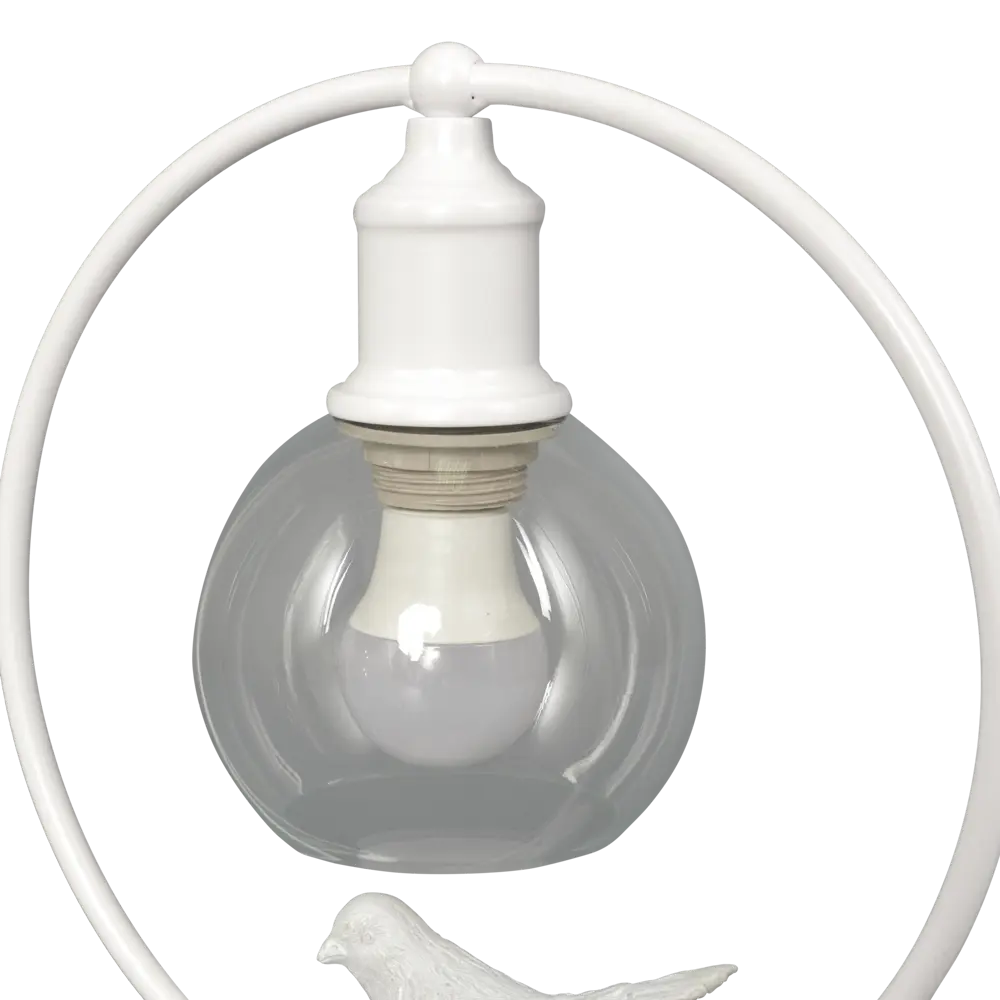 Настольная лампа Vitaluce Птички 1 лампа 2м² Е27 цвет белый матовый STLM-2036628 - Вид №4