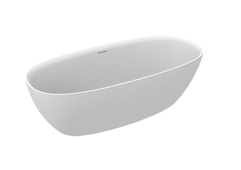 A248470000 Овальная ванна STONEX® со сливом Click-Clack и сифоном ROCA Ariane  - Вид №5