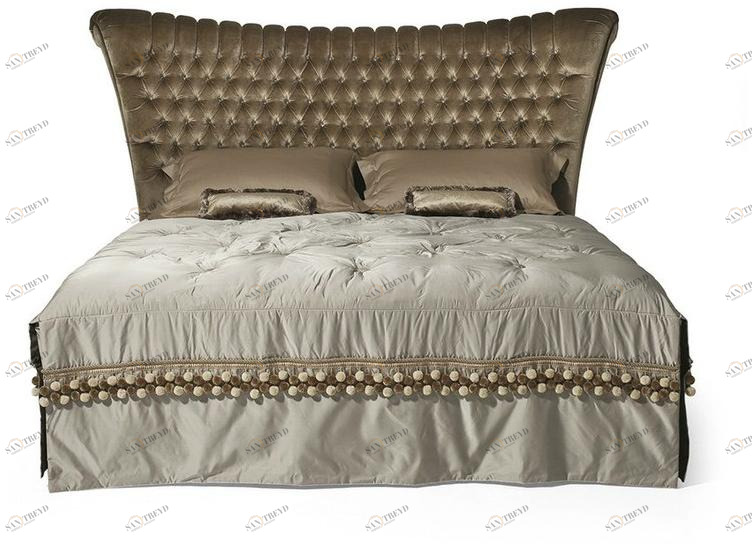 OAK Двуспальная кровать с тафтинговым изголовьем Galleria sun-id-1405011