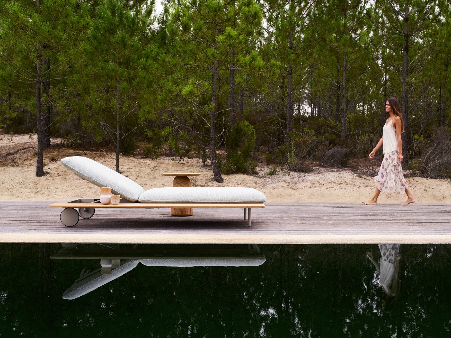 Лежак для сада с колесами TRIBÙ Senja ARCH-00095891 - Вид №2