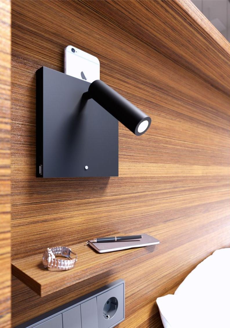 BENEITO FAURE Регулируемый настенный светильник из алюминия с usb sun-id-1514086 - Вид №1