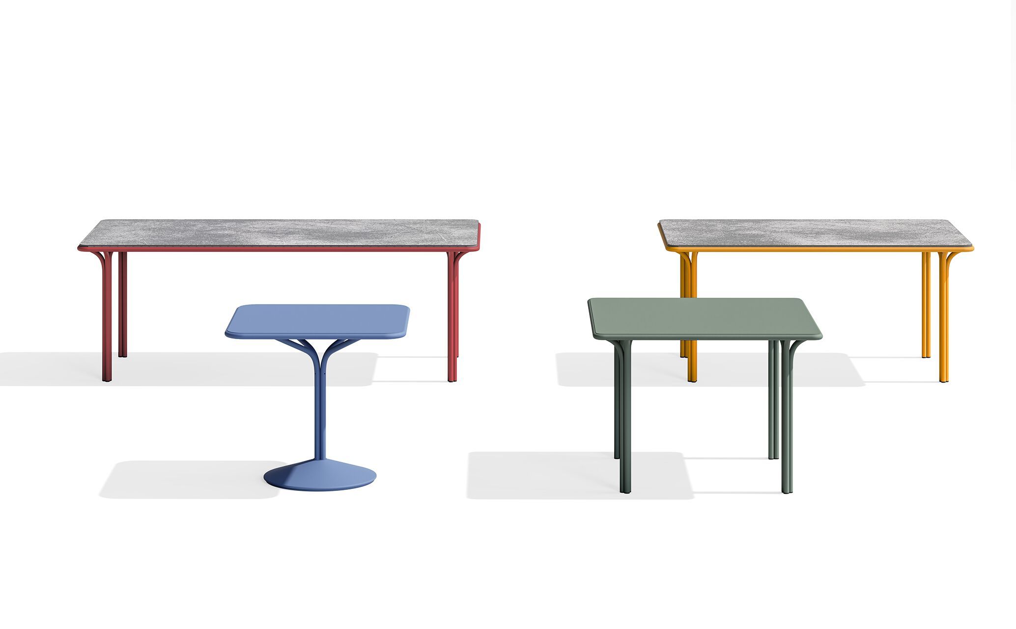 Прямоугольный стальной стол с порошковым покрытием BABEL D Jos ARCH-00082647 - Вид №3
