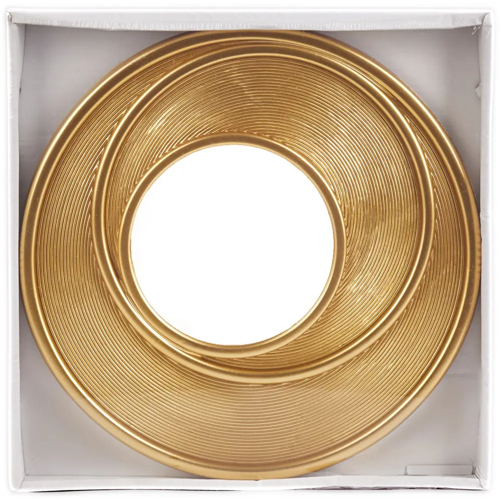 Зеркало декоративное JYMX240424 круглое D25 см пластик цвет золотой Santreyd STLM-2113660 - Вид №4