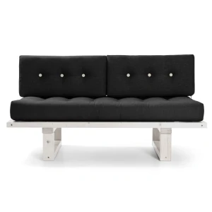 91073060 Кушетка Arsko Торн 140x75x70 см массив дерева цвет темно-серый STLM-1085007 STLM-1085007