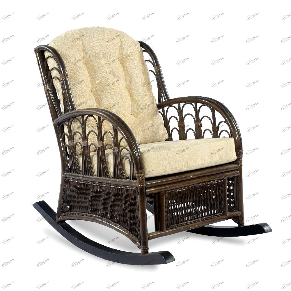 Кресло-качалка Comodo ЭКО ДИЗАЙН CLASSIC RATTAN 129521 Бежевый;коричневый 