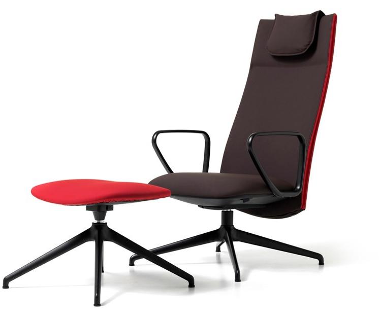 Diemme Стул для руководителя из ткани с 4 спицами Velvet sun-id-1385283 - Вид №5