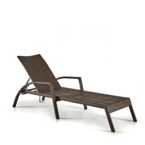 Шезлонг-лежак, искусственный ротанг A30A-W53 Brown AFINA  130453 Бежевый;коричневый  - Вид №1