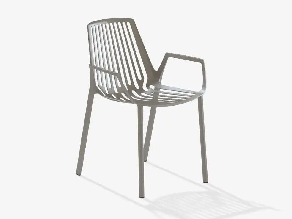 Алюминиевый штабелируемый садовый стул с подлокотниками FAST Omnia Selection ARCH-00071855