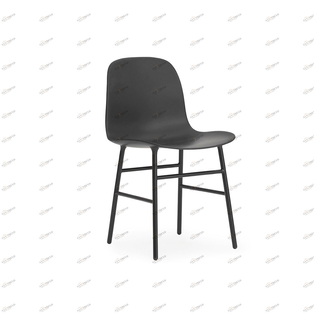 Стул без ручек Form с металлическими ножками 78х48х52 см, черный Normann Copenhagen 602812