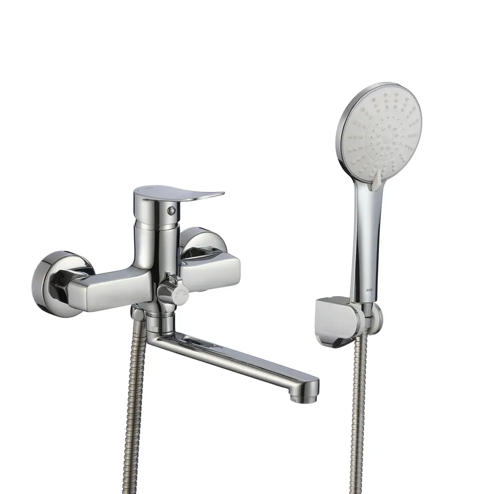 IDDIS Foss - Смеситель для ванны с глянцевым хромом и душевой лейкой 89348648 STLM-1580402