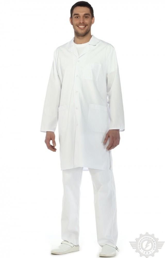 66245 Халат "Сервис" мужской белый  Медицинская одежда  размер 48-50/170-176 Спецодежда  - Вид №10