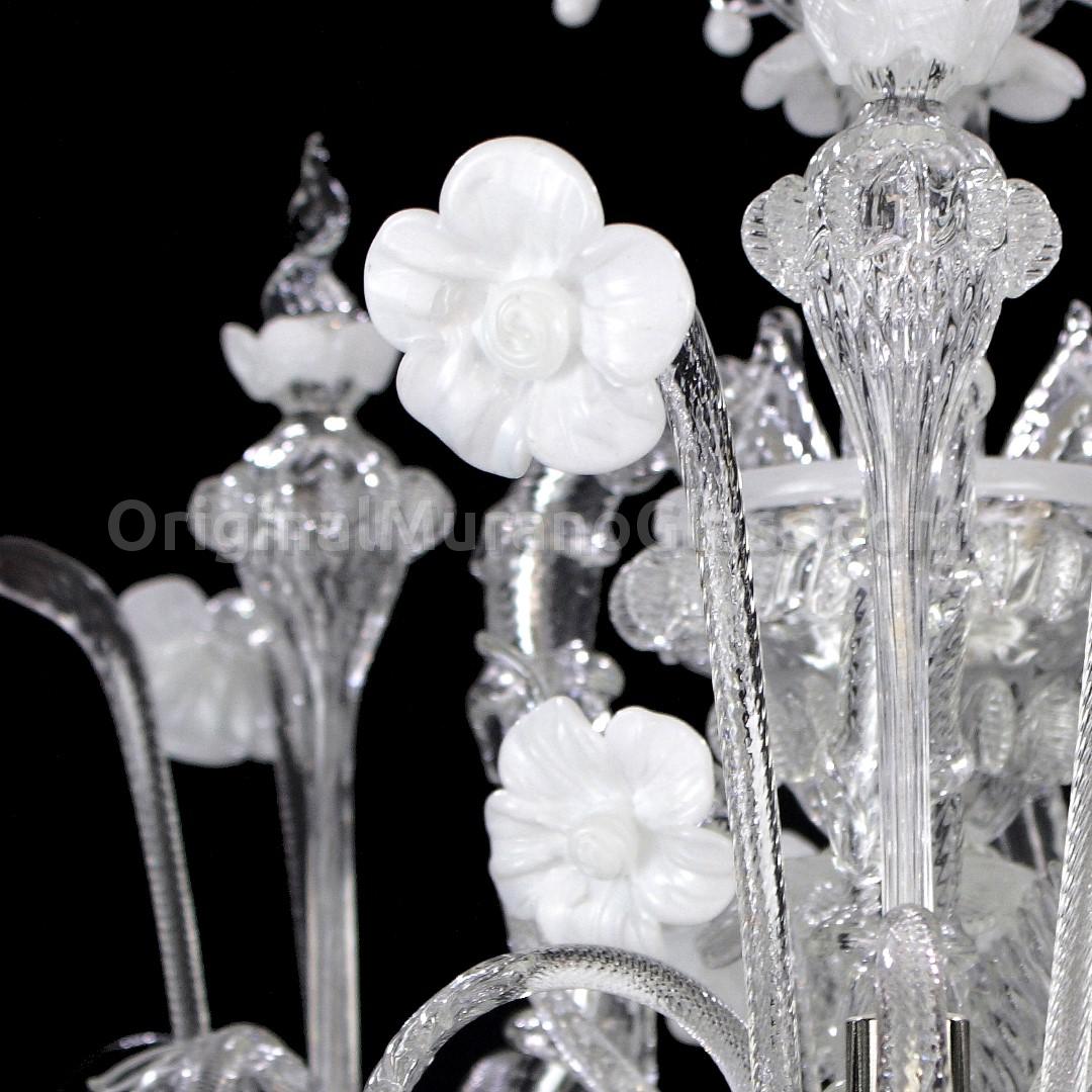 1069 ORIGINALMURANOGLASS Люстра Монте Кристалло на 5 лампочек - Реццонико Rezzonico - хрустальное муранское стекло OMG  см  - Вид №1