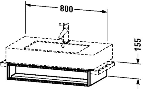 VE601305151 Vero Тумбочка подвесная Сосна коричневая, декор Duravit - Вид №2