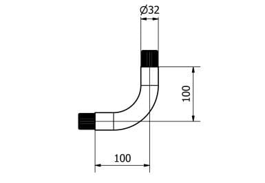 Секционные поручни из стальной трубы Thermomat Corrimano componibile ARCH-00123620 - Вид №9