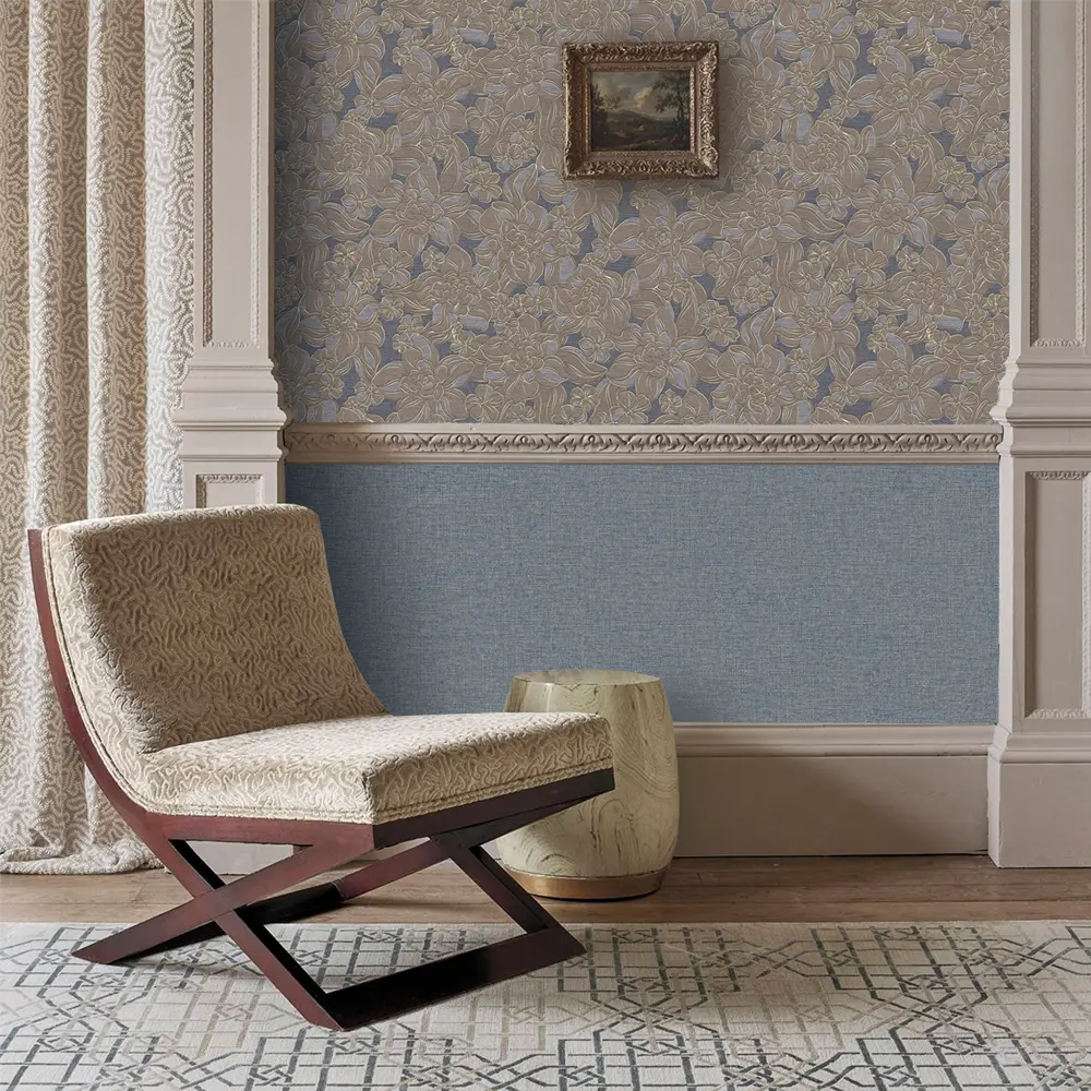 Обои флизелиновые Erismann Jacklin серо-синие 1.06 м 60112-09 STLM-2105378 - Вид №2