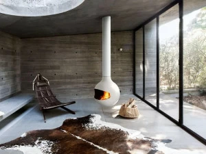 Focus creation Центральный вращающийся подвесной камин Bathyscafocus