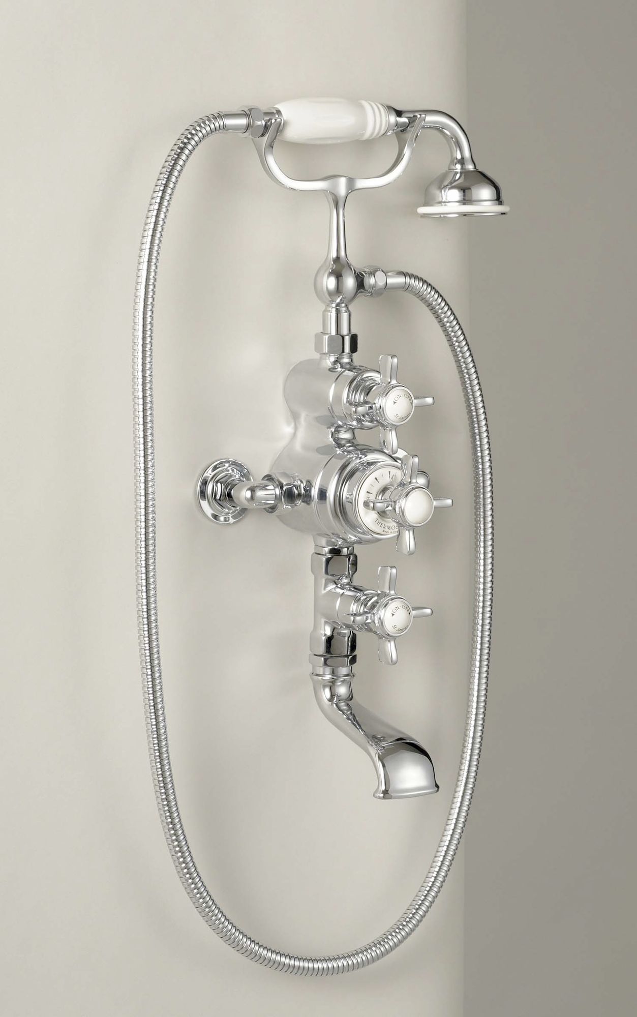 Traditional bathrooms TB ENGLAND Смеситель для ванны и душа с термостатом Tb7495.414.ag  - Вид №2