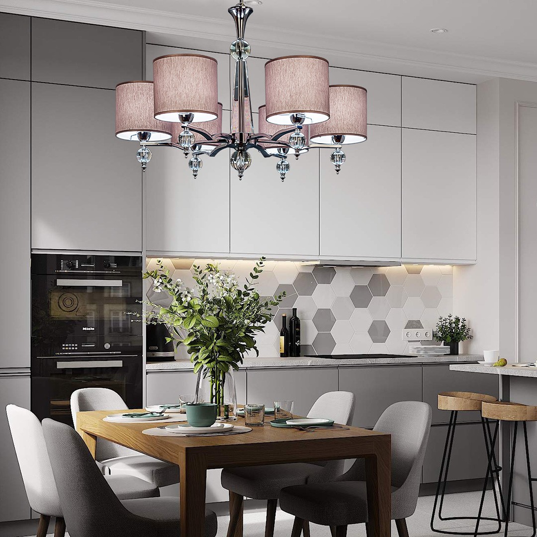 Frezia Light 1006/6 gray 83 люстра подвесная серая 116936 - Вид №1