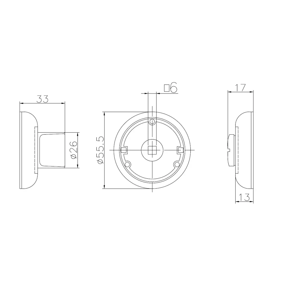 EDSON Накладка-фиксатор для межкомнатных дверей бело-золотая 85165127 STLM-0059268 - Вид №3