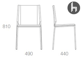 Albaplus Штабелируемое кожаное кресло Wear sun-id-1437512 - Вид №4