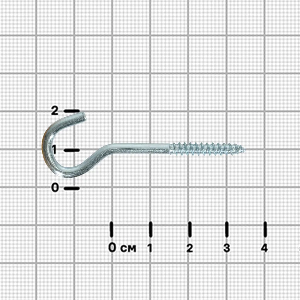 Шуруп-крюк 3.5x35 мм сталь оцинкованная 6 шт Santreyd STLM-2059397 - Вид №1