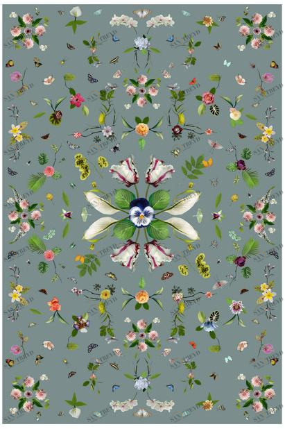 moooi Прямоугольный ковер с цветочным рисунком Signatures sun-id-1350245