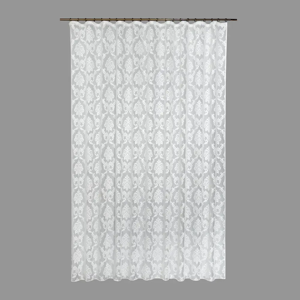 Тюль на ленте «Вензель» 250x280 см полиэстер вензель цвет экрю GARDEN STLM-2103822 - Вид №1