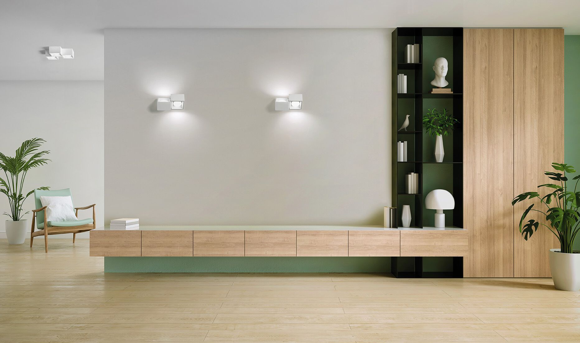 Гипсовая настенная лампа Tecnico NASSO QUADRATA ARCH-00048493 - Вид №14