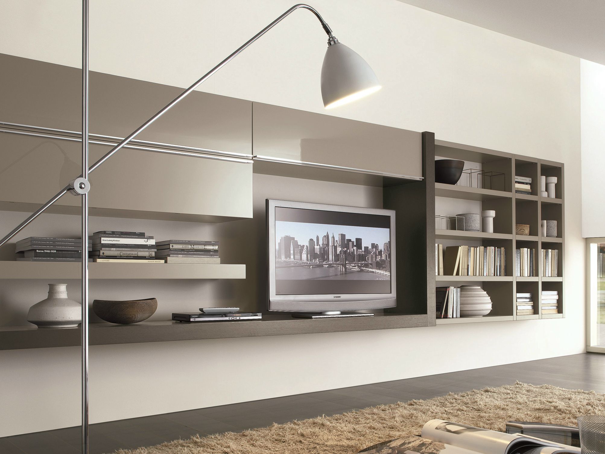 Установленная стеной секционная оборудованная стена MisuraEmme CROSSING ARCH-00101070 - Вид №1