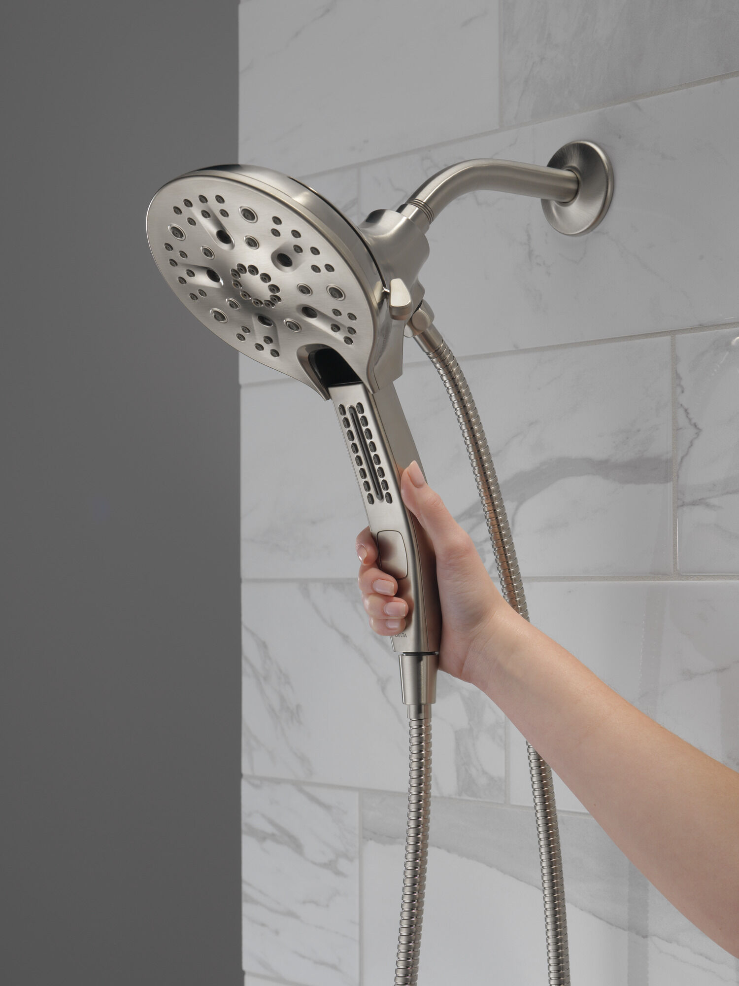 In2ition® H2Okinetic® Душ два в одном с 5 настройками Delta Faucet 58620-SS-PK - Вид №11