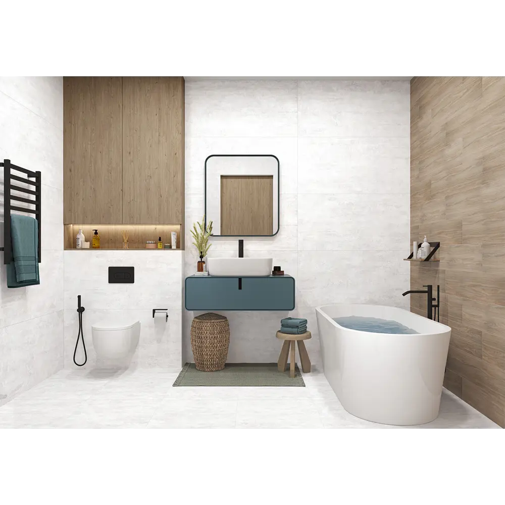 Керамогранит ALMA CERAMICA Oxide белый 60x120 см с лаппатированной поверхностью 88916601 STLM-0946928 - Вид №5