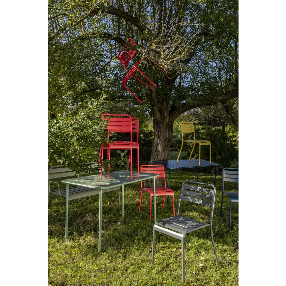Скамья садовая Café 90x120 см сталь цвет зелёный Santreyd STLM-2207647 - Вид №11