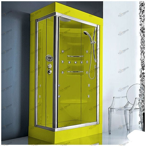 Душевая кабина Gruppo treesse Acquazzurra 80х100 STI-B7536S-Z белая с гидромассажем угловая левая STIB7536SZ