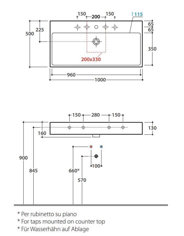 Одинарная керамическая раковина с переливом Ceramica Globo классика ARCH-00012780 - Вид №1