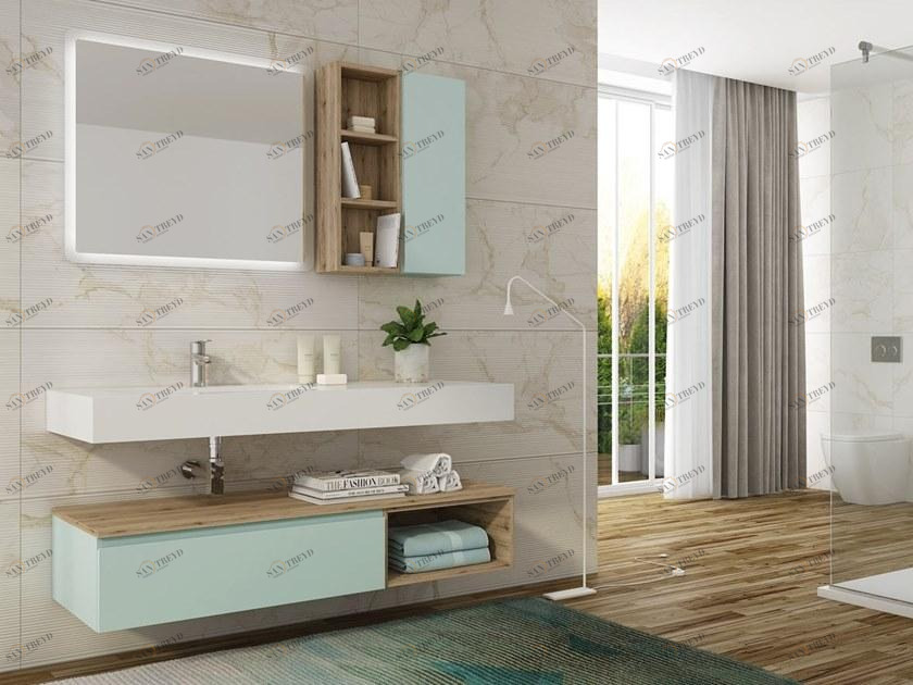 LEGNOBAGNO Подвесная тумба под умывальник из HPL с зеркалом Freedom lineare sun-id-1411531